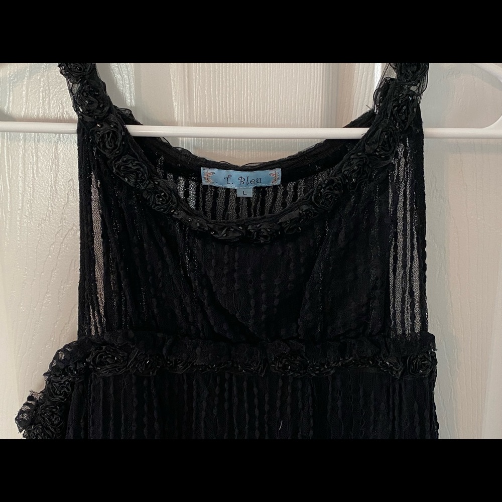 Black airy babydoll style dress - Picture 3 of 3
